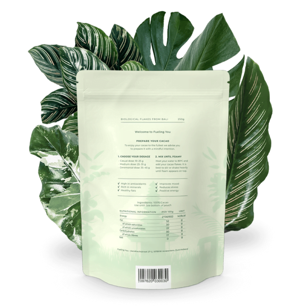 Fueling You - Brahma - 100% Ceremonial Cacao from Bali_back